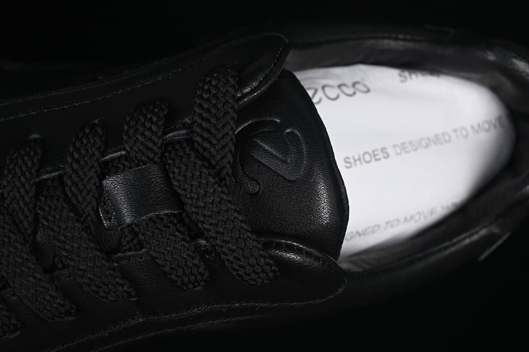 Close-up of the laces and tongue branding