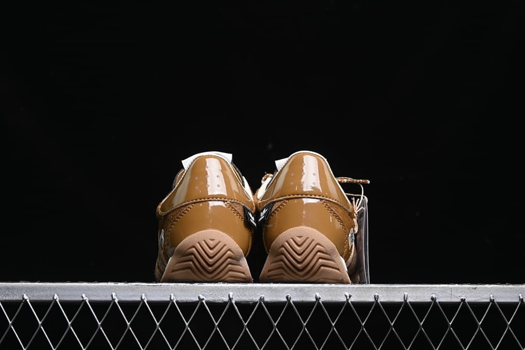 Rear view of both sneakers