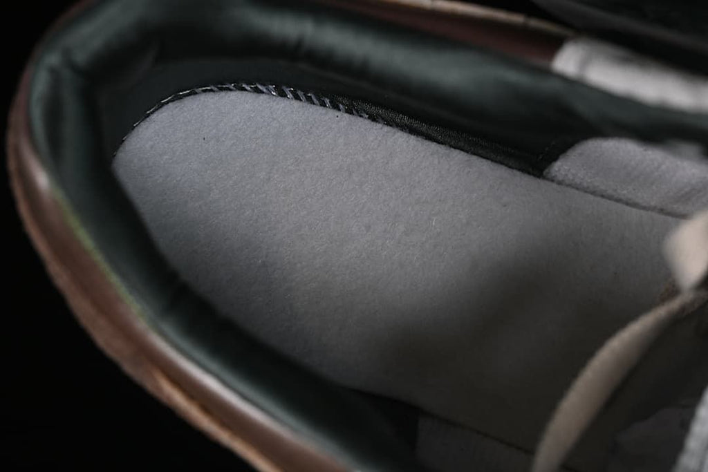 Close-up of the padded shoe interior