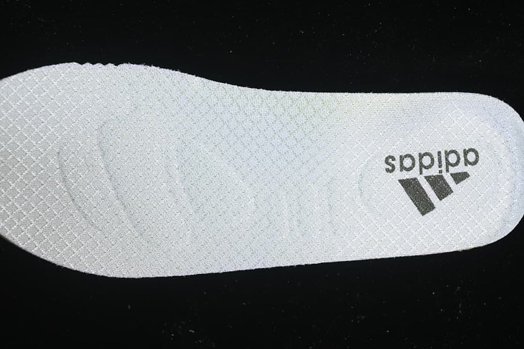 Close-up of the removable insole with adidas branding