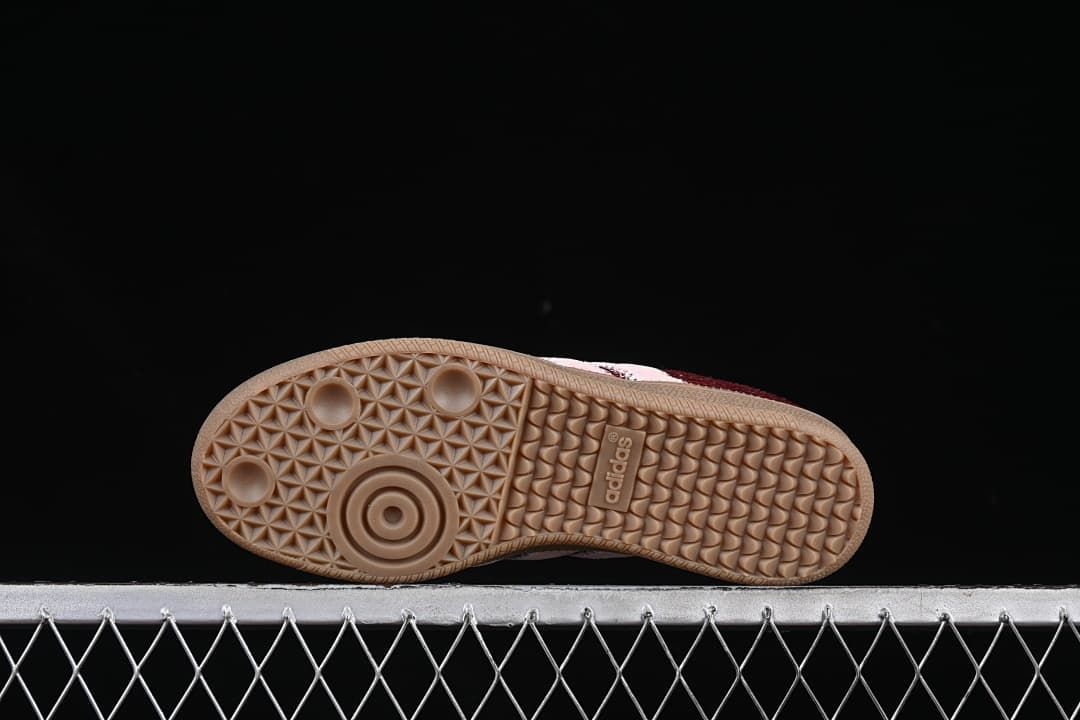 Underside view showing the gum outsole tread pattern