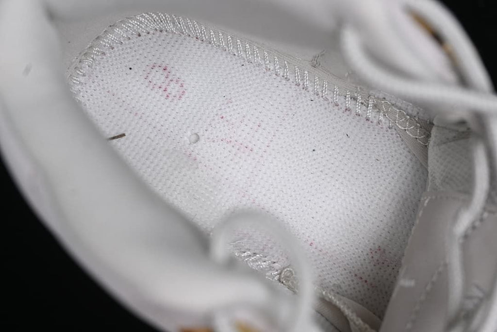 Close-up of the interior lining and stitching