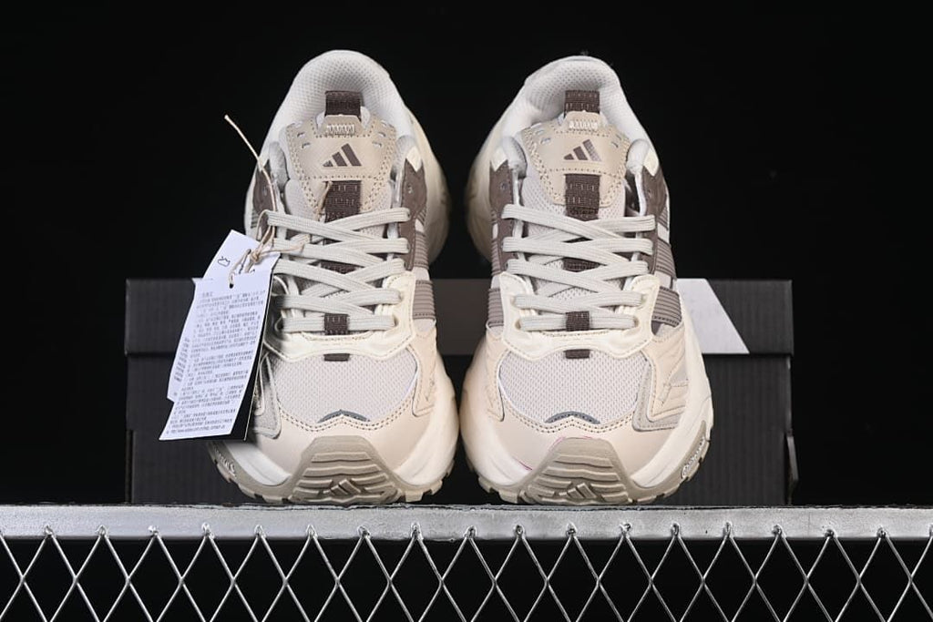 Front view of the pair showing mesh toe boxes and layered overlays.