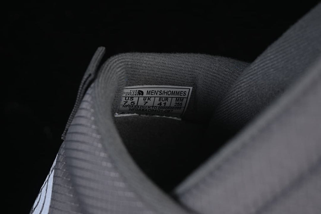 Interior size label showing a sample size