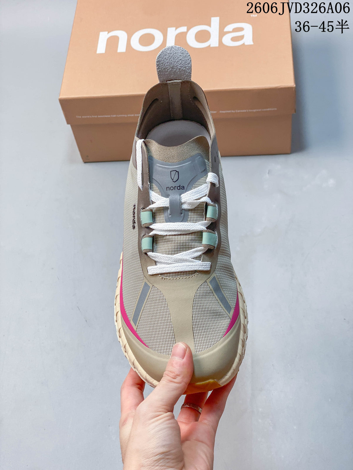 Top view showing the lace-up front and contrasting tongue details.