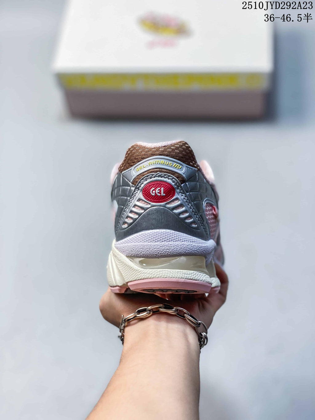 Rear view of the sneaker showing the heel and GEL branding