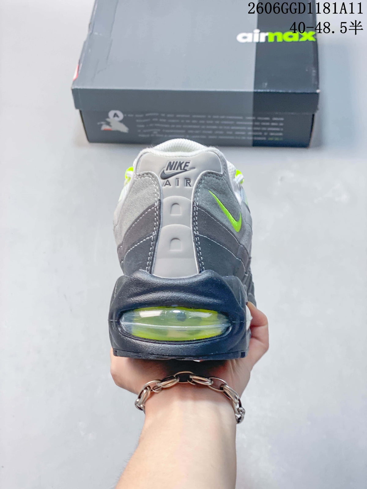 Rear view showing the heel, volt accent, and visible Air unit.