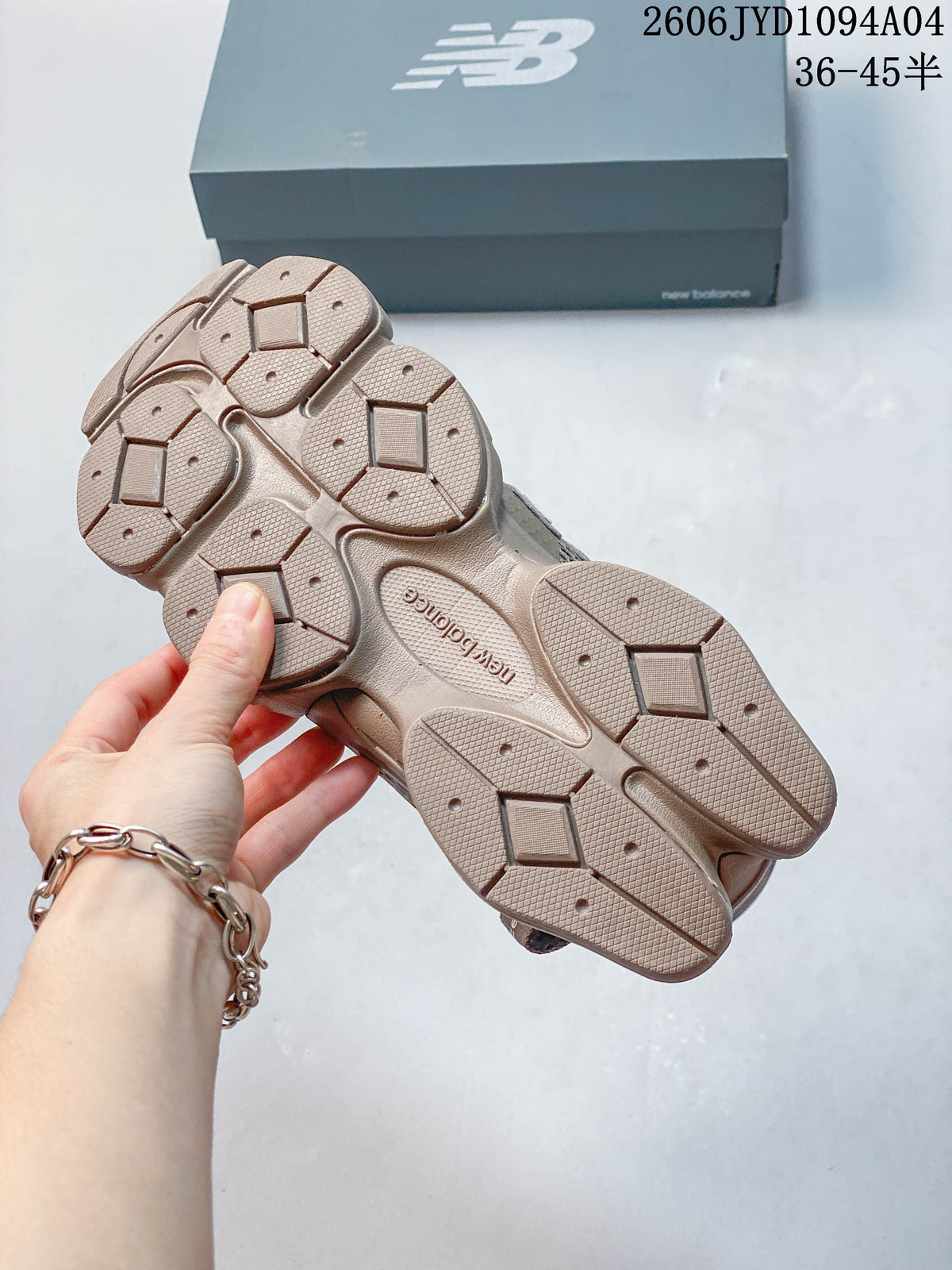 Close-up of the segmented outsole on a New Balance 204L sneaker