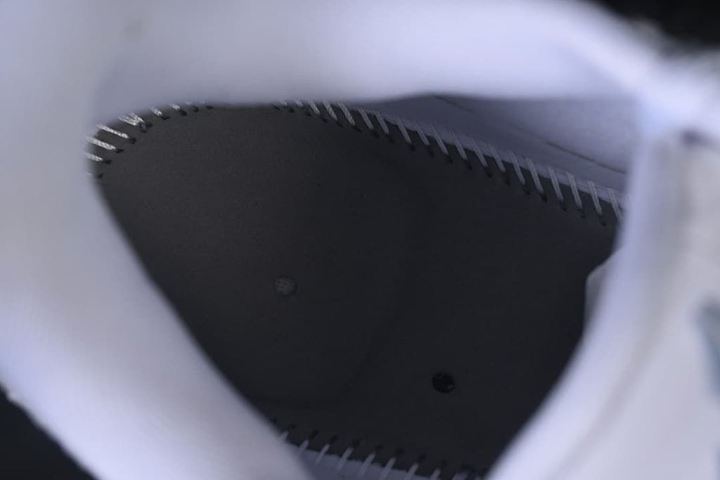 View inside the shoe showing the footbed