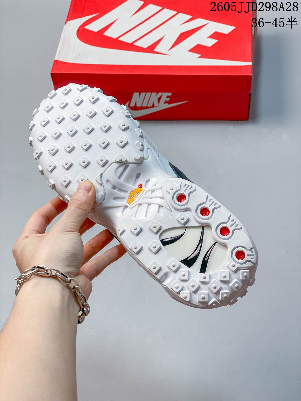 Underside of the Nike Air Max Waffle SP showing its studded outsole
