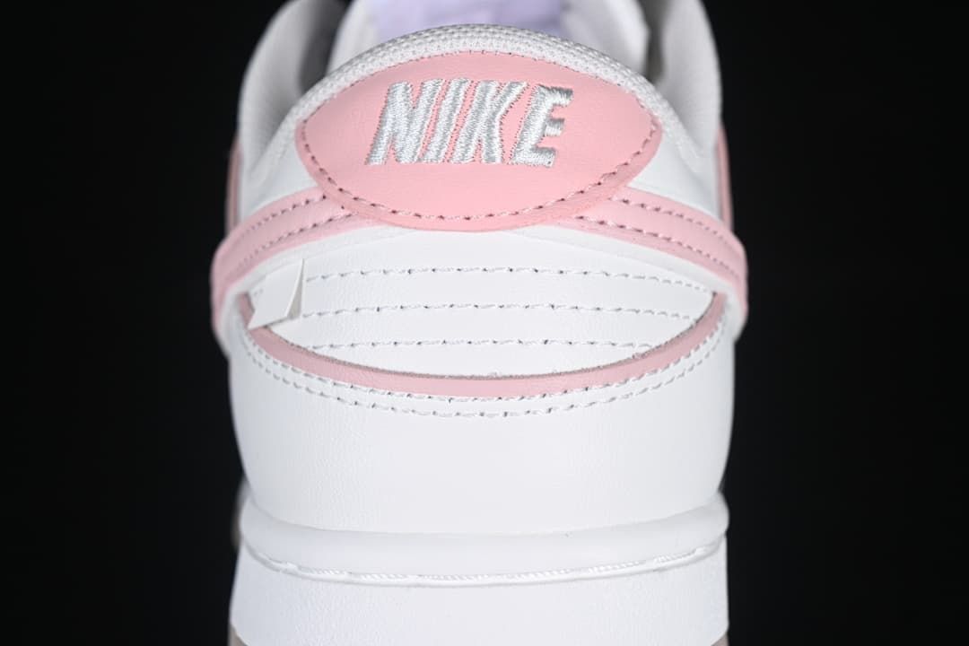Rear view showing pink heel detail