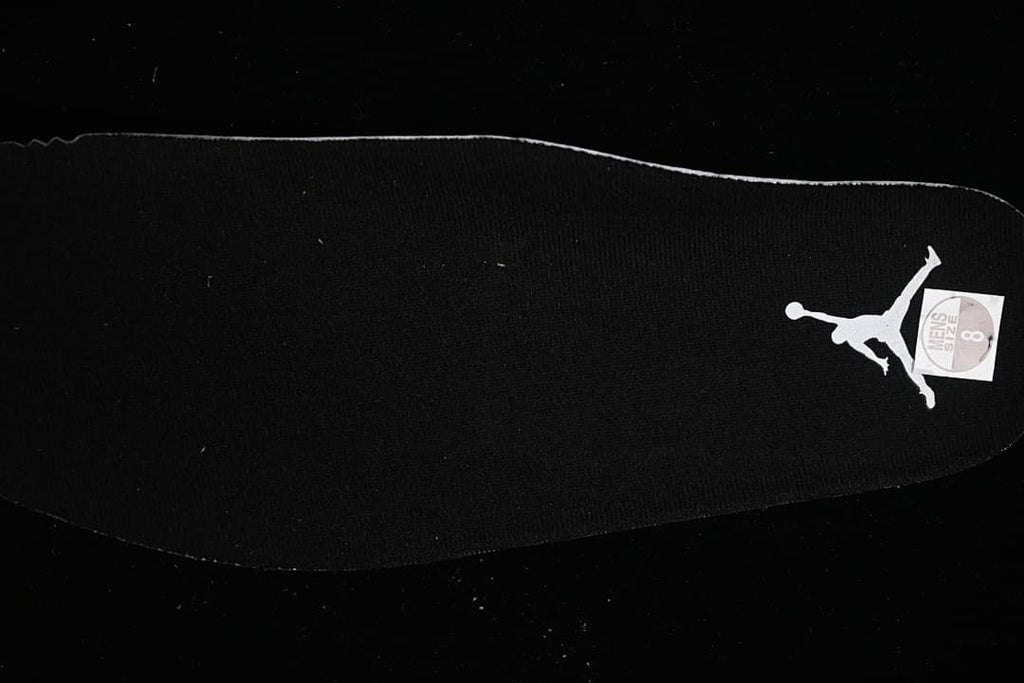 Black insole with Jumpman logo and size marking