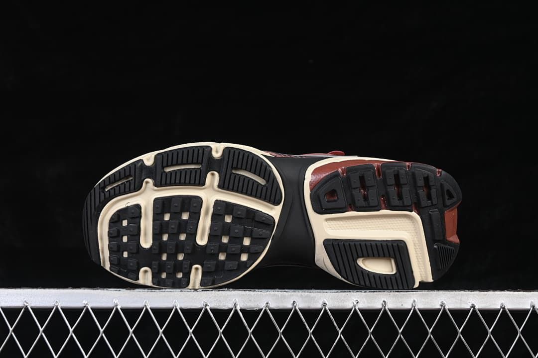 Underside view showing the black and light-colored outsole tread