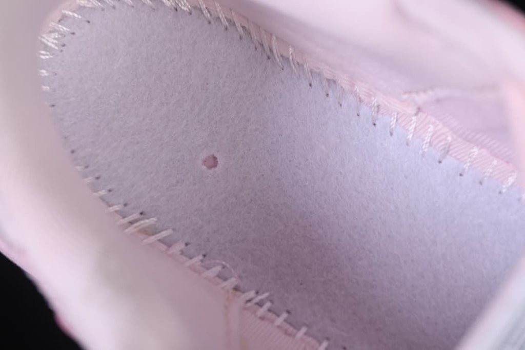 Close-up inside the sneaker