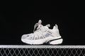 White and grey adidas Adistar kids’ sneaker shown from the side
