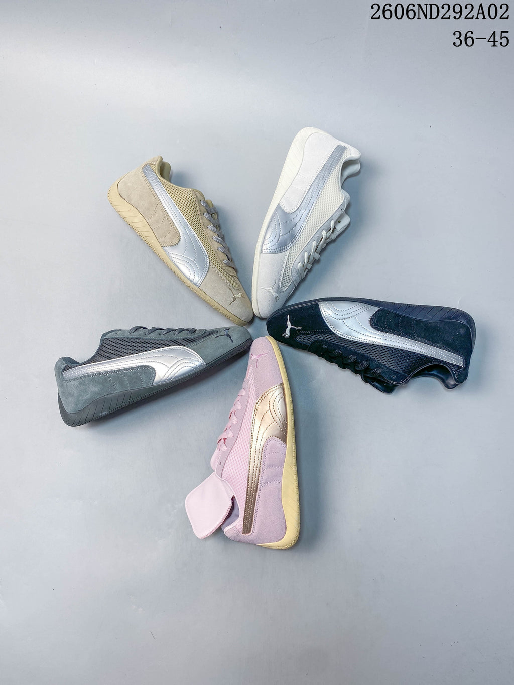 Several Puma Speedcat The Open YY colorways arranged together