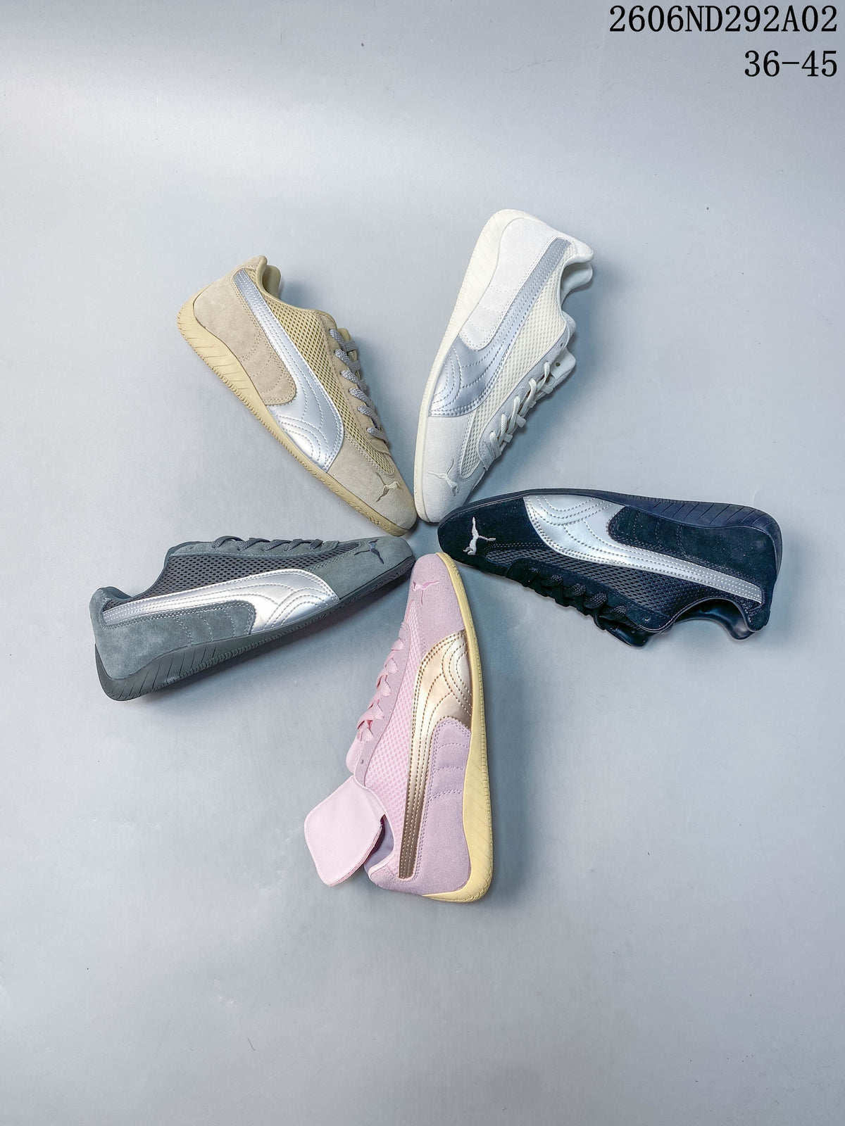 Several Puma Speedcat The Open YY colorways arranged together