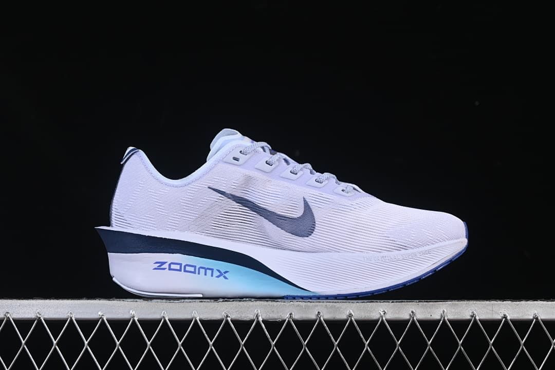 Side profile showing the ZoomX marking and navy Swoosh
