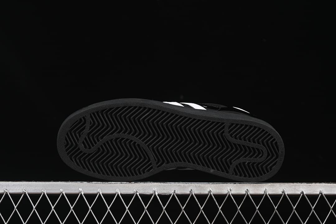 Underside view showing the black outsole tread pattern