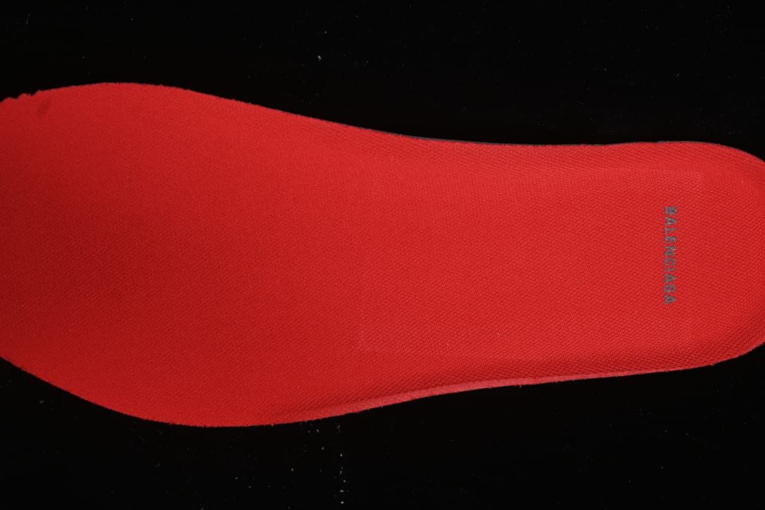 Red insole with Balenciaga branding