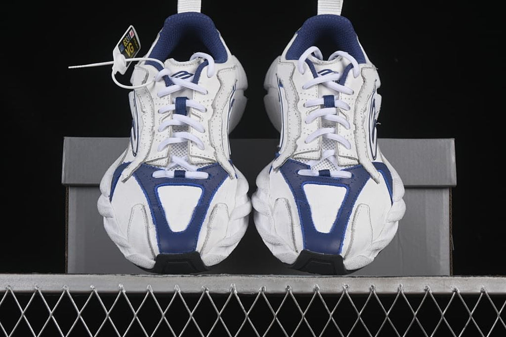 Front view of the pair showing the round toes and lace-up fastening.