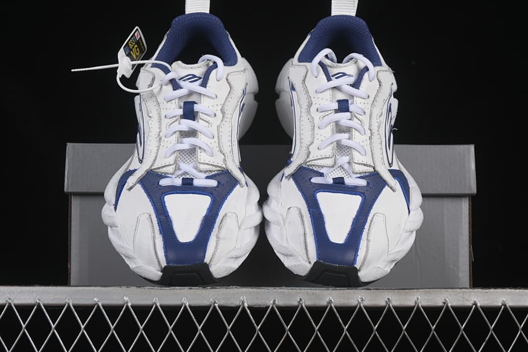 Front view of the pair showing the round toes and lace-up fastening.