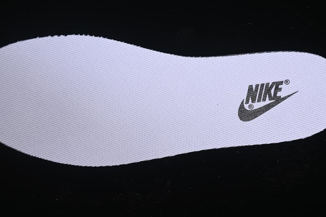 Close view of the branded insole
