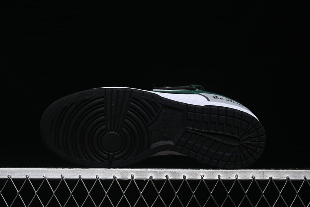 View of the black patterned outsole