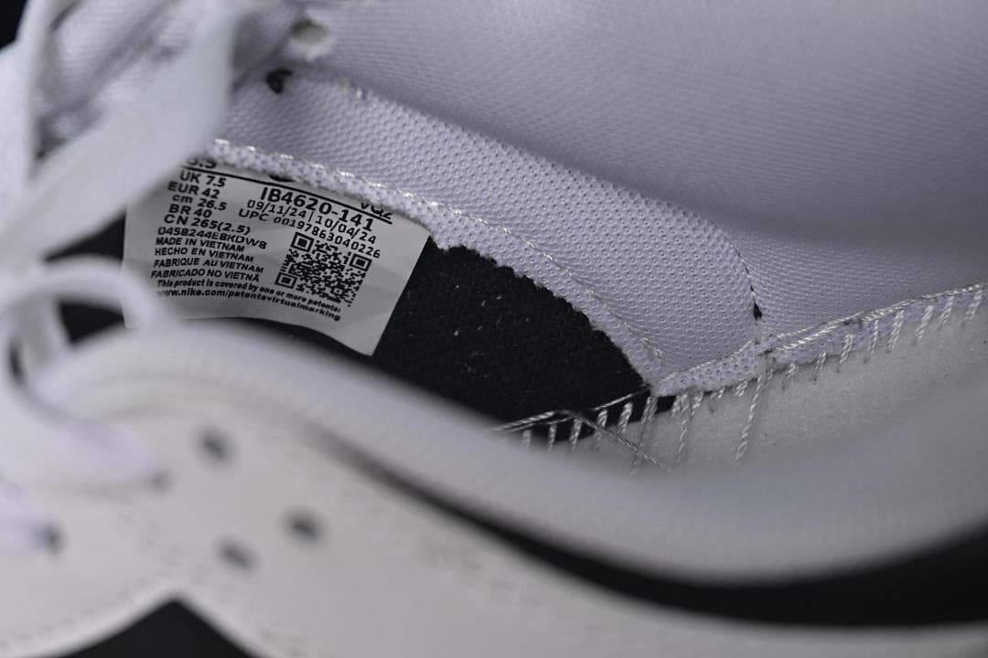 Close-up of the size label inside the shoe; EU 42 is visible