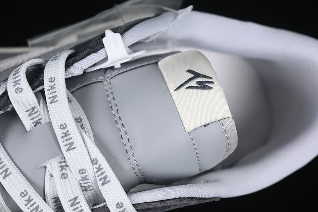 Close-up of the tongue, laces, and interior collar