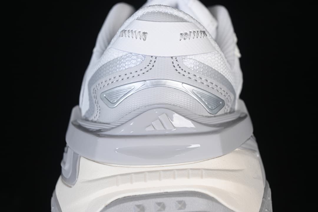 Rear view highlighting the layered heel and midsole details