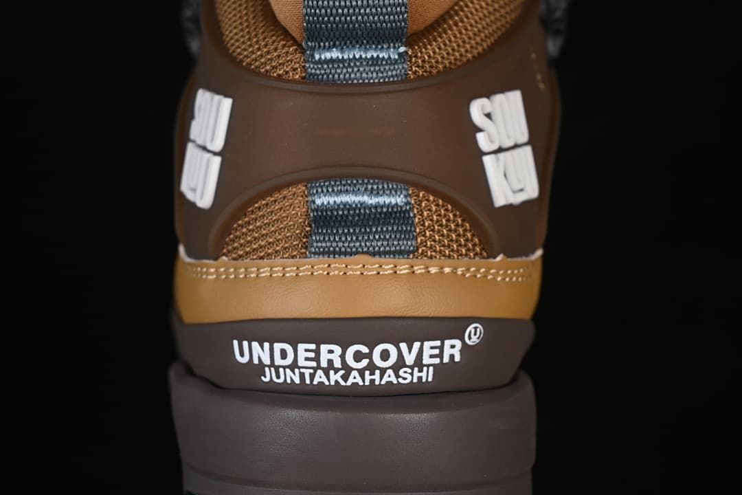 Rear view showing heel branding and pull tab