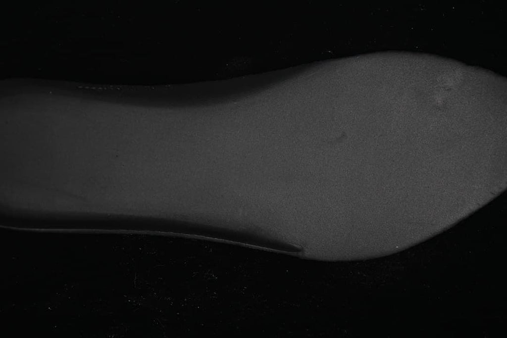 Close-up view of the dark insole