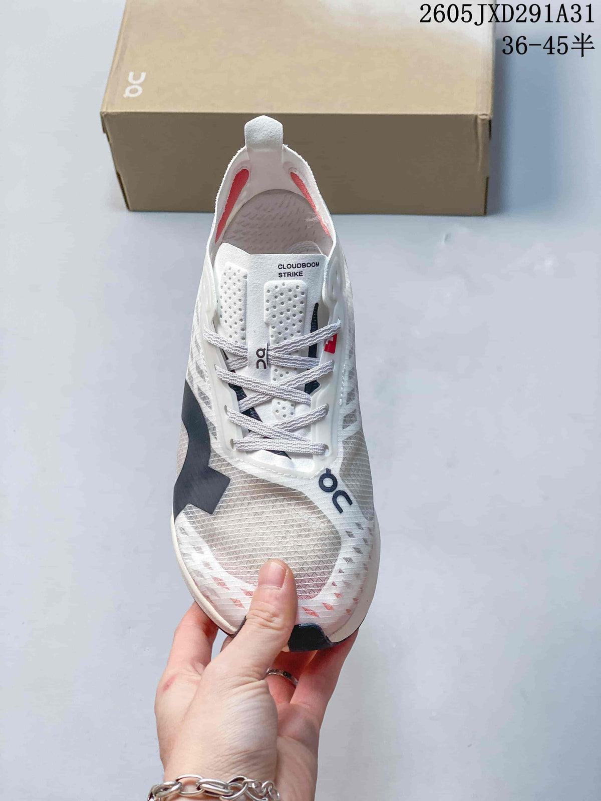 Top view of the lace-up shoe with its model name visible on the tongue