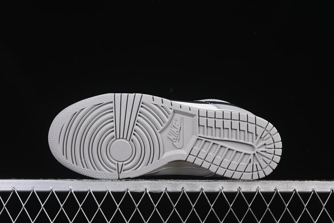 Underside view showing the patterned outsole