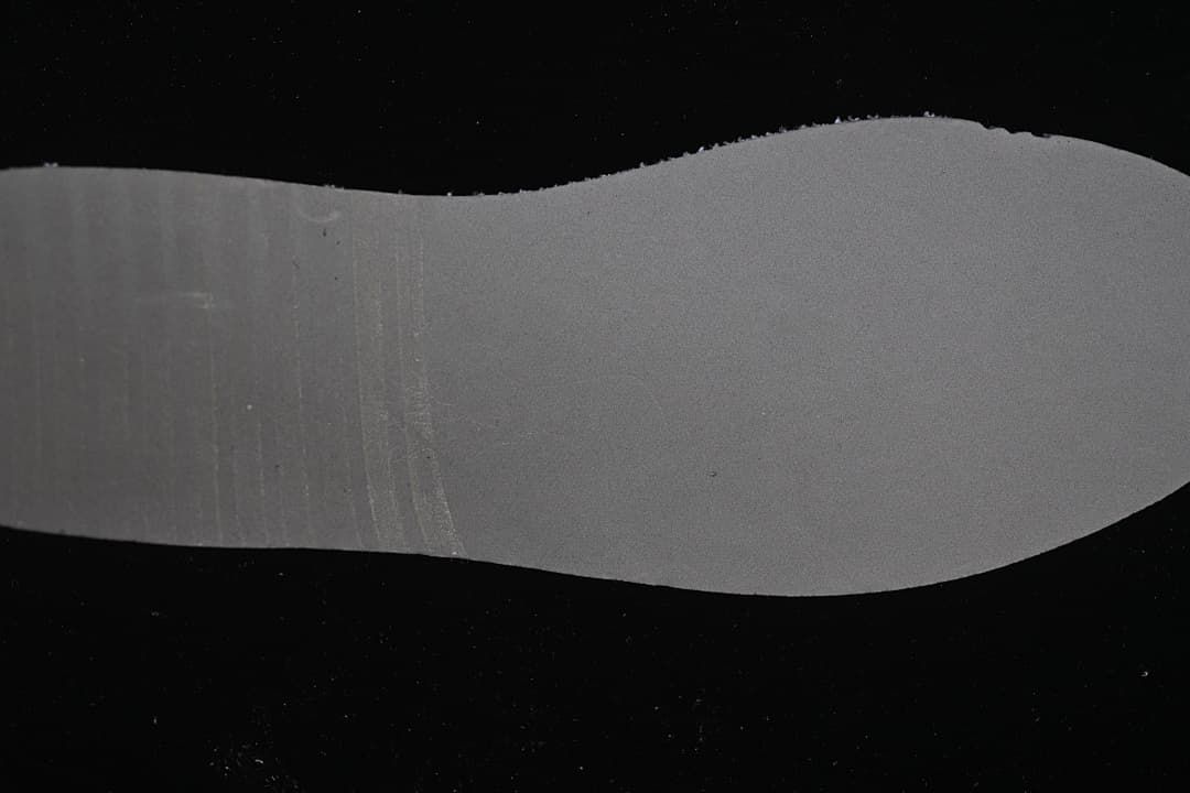 Close-up of the dark outsole surface