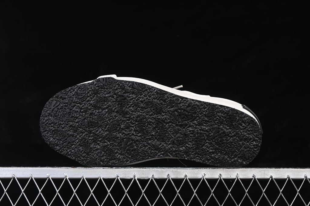 Close-up of the textured black outsole