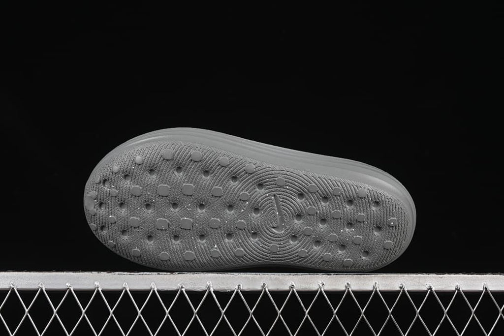 Underside view showing the textured outsole