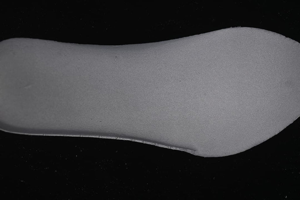 Close-up of the removable insole underside