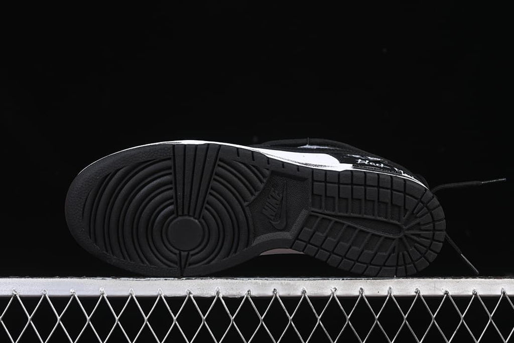 Underside view showing the black tread pattern