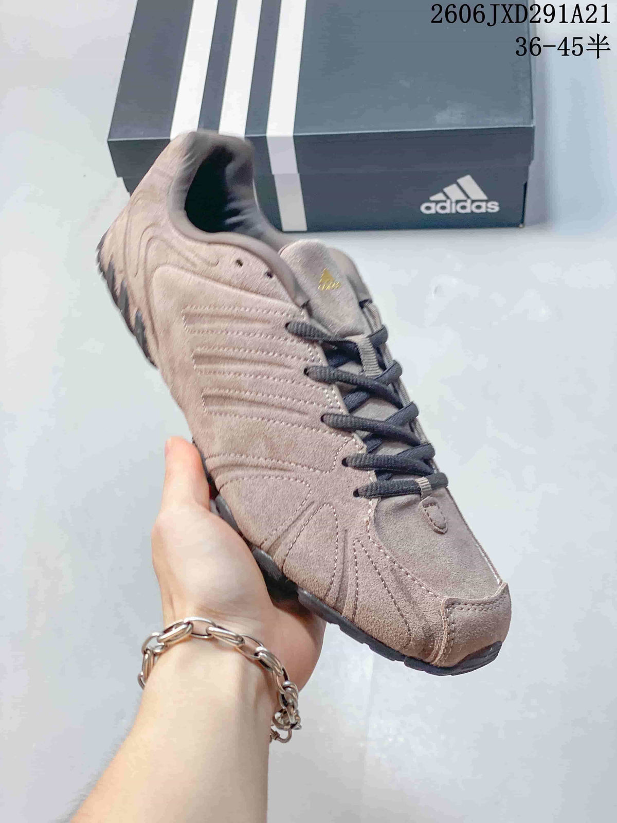 Navy adidas Ghost Sprint sneaker with contrast stitching and a dark lace-up front.