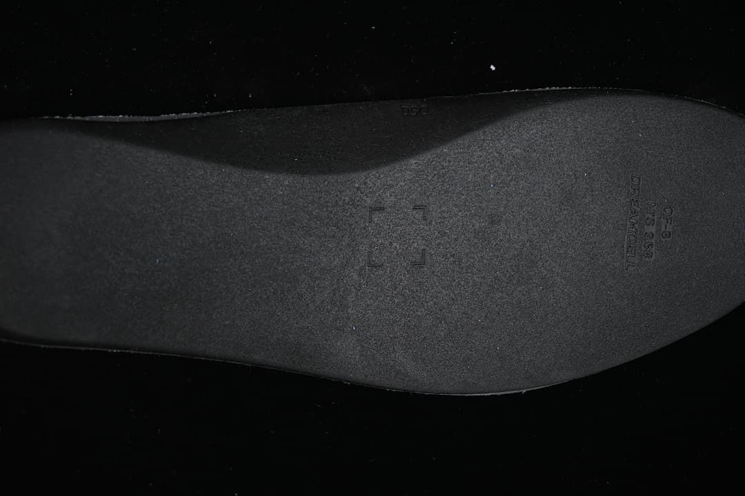 Close-up view of the sneaker outsole