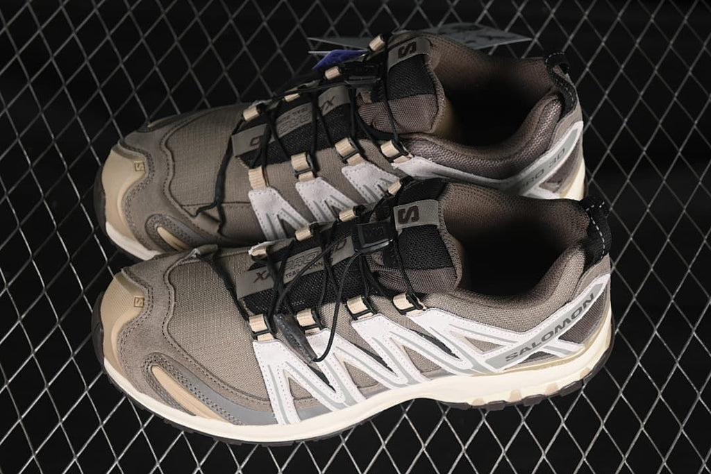 Pair of Salomon XA Pro 3D shoes shown from above at an angle