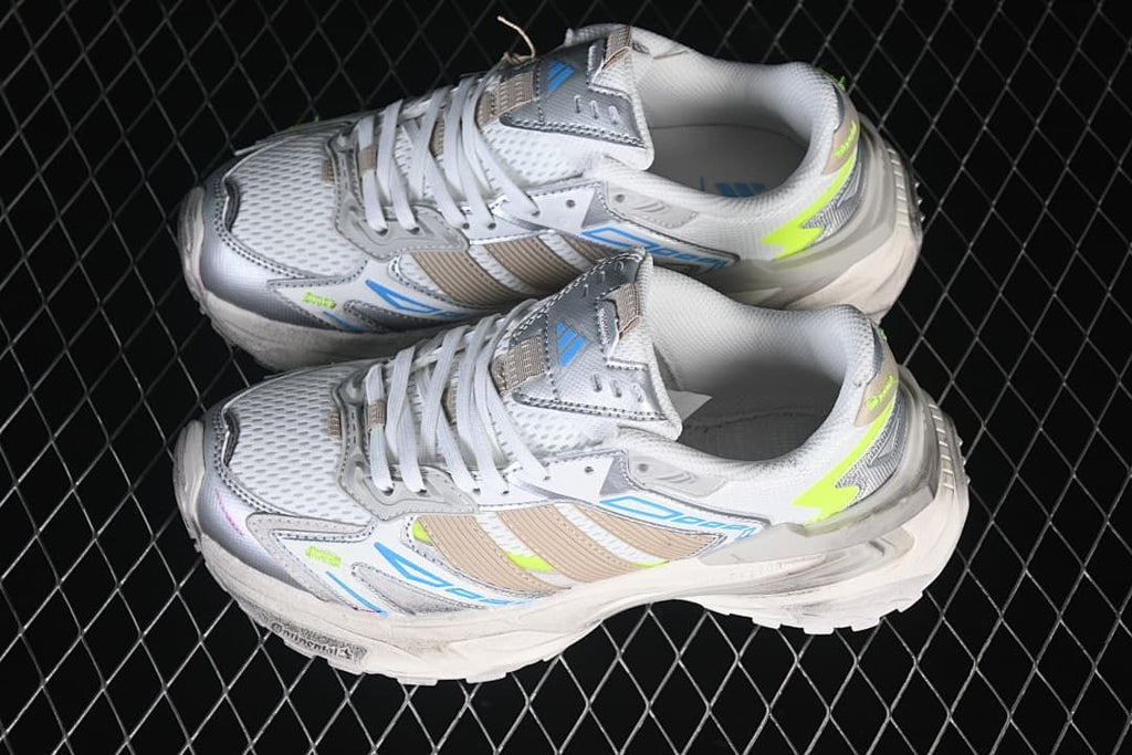 Pair of XLG Storm Edge sneakers viewed from above and the side.