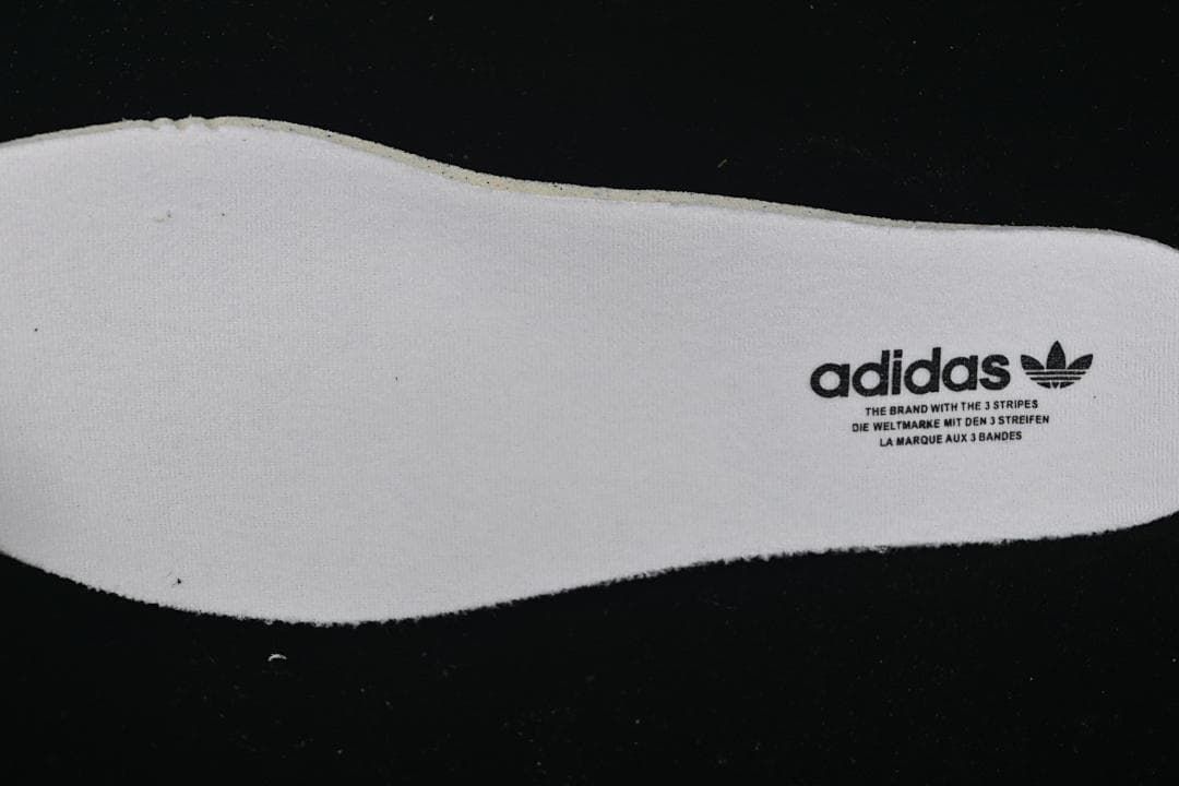 White insole with adidas branding