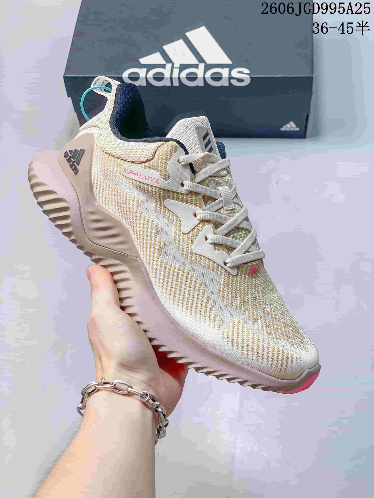 Cream and white adidas Switch FWD M sneaker with a textured upper and pale sole