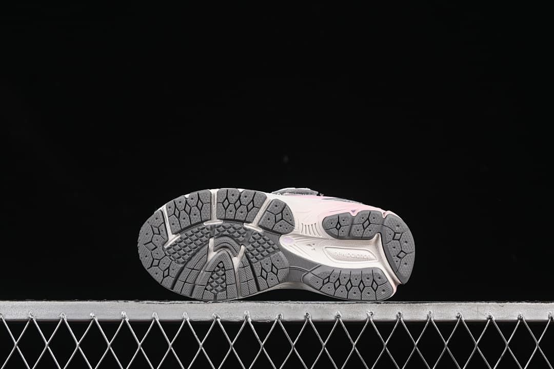 Underside view showing the patterned outsoles.