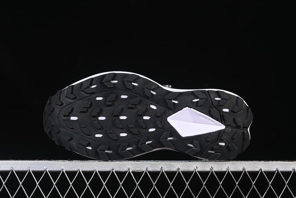 Underside view showing the patterned tread.