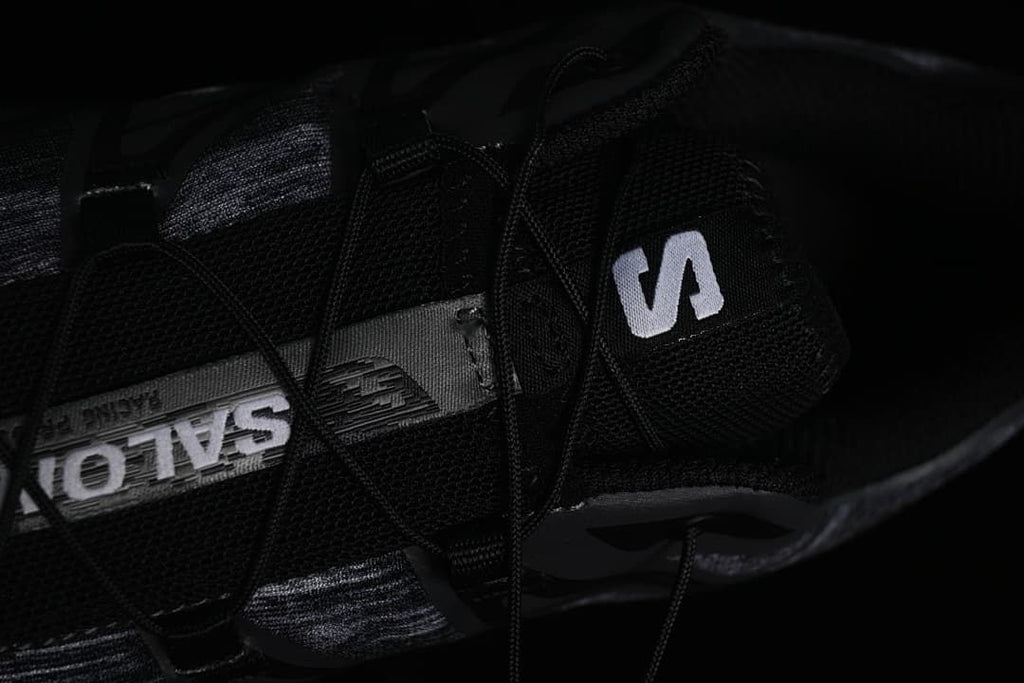 Close-up of the laces and tongue branding