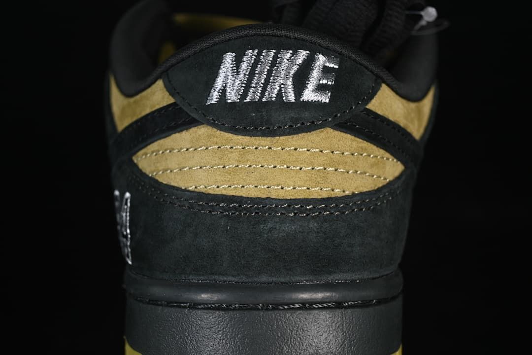 Rear view showing Nike heel embroidery and layered panels